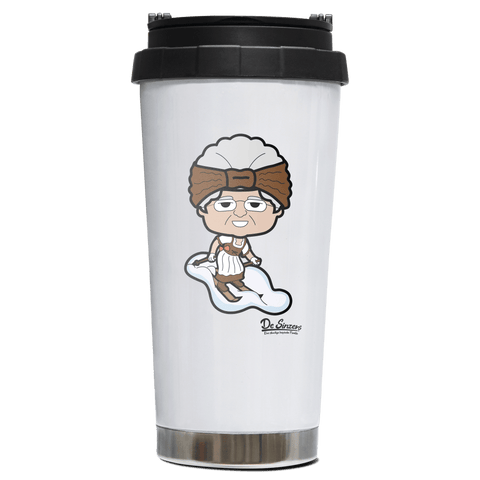 Die Oid Sinzerin Skifahrer Edelstahl Trinkbecher To Go 470ml Weiss Wildbarren Front