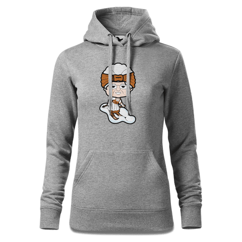 Die Oid Sinzerin Skifahrer Sweatshirt Hoody Damen Grau Meliert Kieling Front