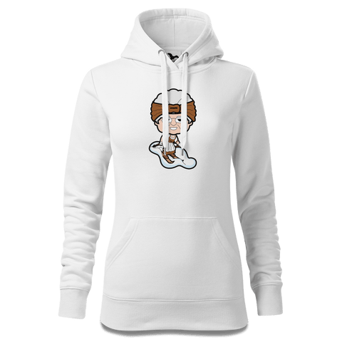 Die Oid Sinzerin Skifahrer Sweatshirt Hoody Damen Weiss Eckenholz Front
