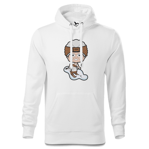 Die Oid Sinzerin Skifahrer Sweatshirt Hoody Herren Weiss Reikering Front