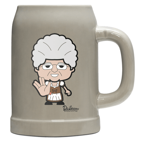 Die Oid Sinzerin Star Trek Fingers Bierkrug 500ml Grau Watzmann Front