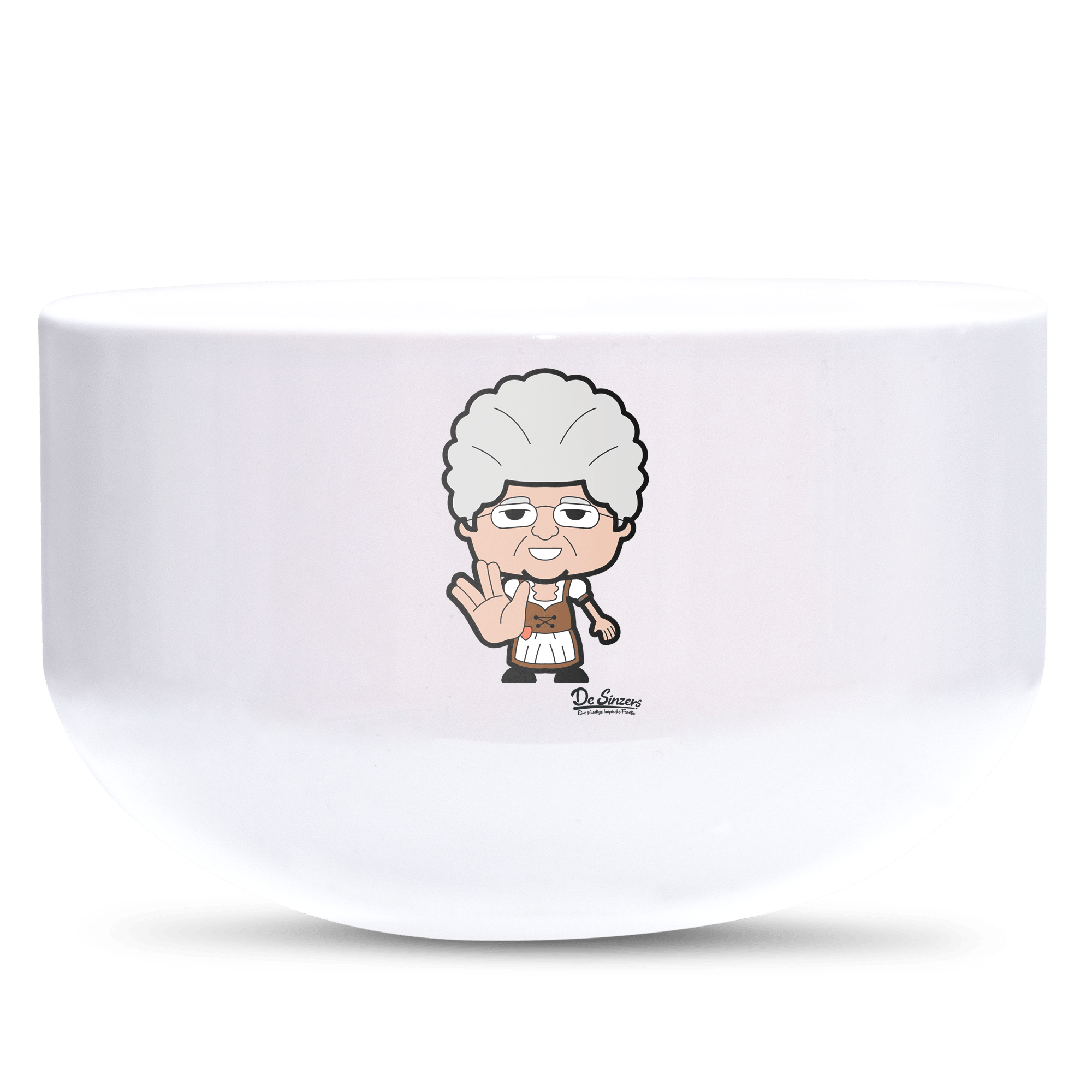 Die Oid Sinzerin Star Trek Fingers Keramik Mueslischale Weiss 600ml Staffelberg Front