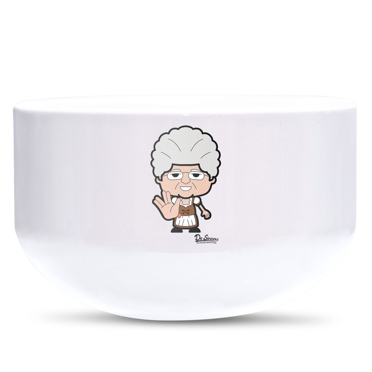 Die Oid Sinzerin Star Trek Fingers Keramik Mueslischale Weiss 600ml Staffelberg Front