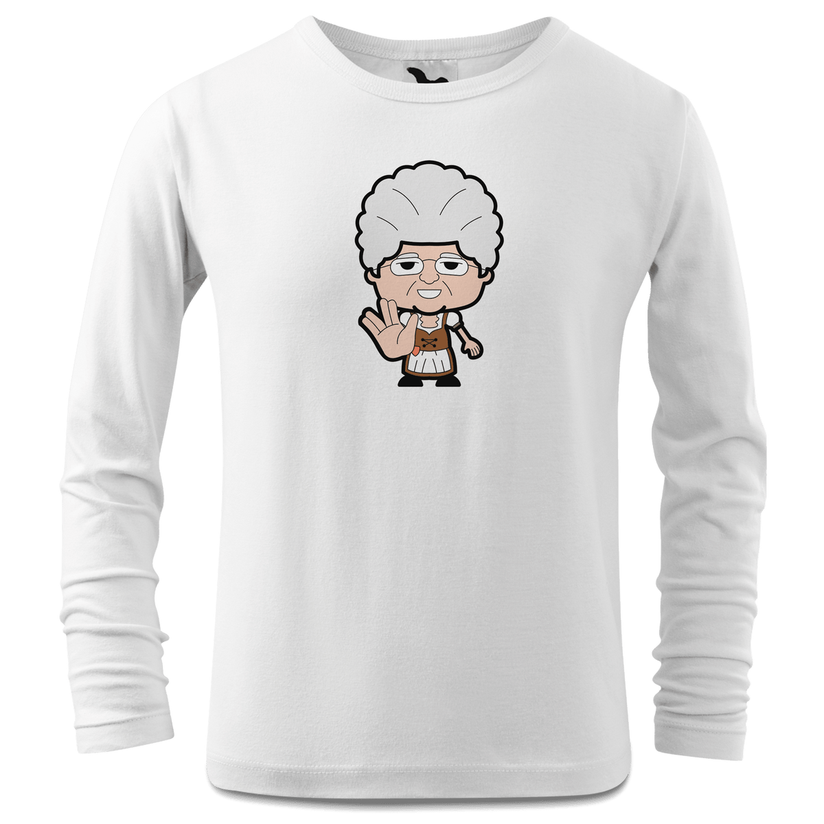 Die Oid Sinzerin Star Trek Fingers Longsleeve Kinder Weiss Westerndorf Front
