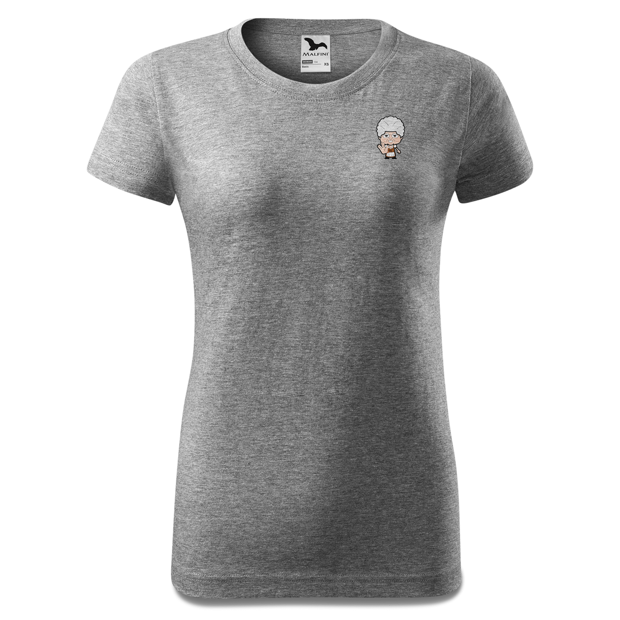 Die Oid Sinzerin Star Trek Fingers T Shirt Damen Grau Meliert Eichbichl Front