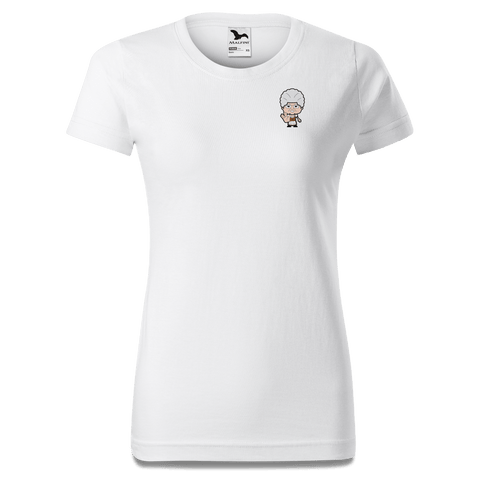 Die Oid Sinzerin Star Trek Fingers T Shirt Damen Weiss Kragling Front 1