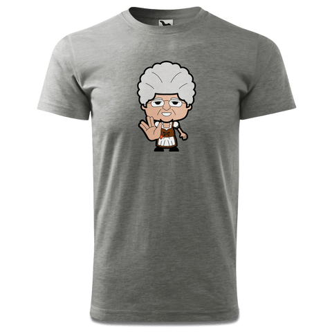 Die Oid Sinzerin Star Trek Fingers T Shirt Herren Grau Meliert Hofau Front