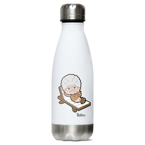 Die Oid Sinzerin Summer Edition Edelstahl Thermoflasche 350ml Weiss Silber Kreuzspitze Front