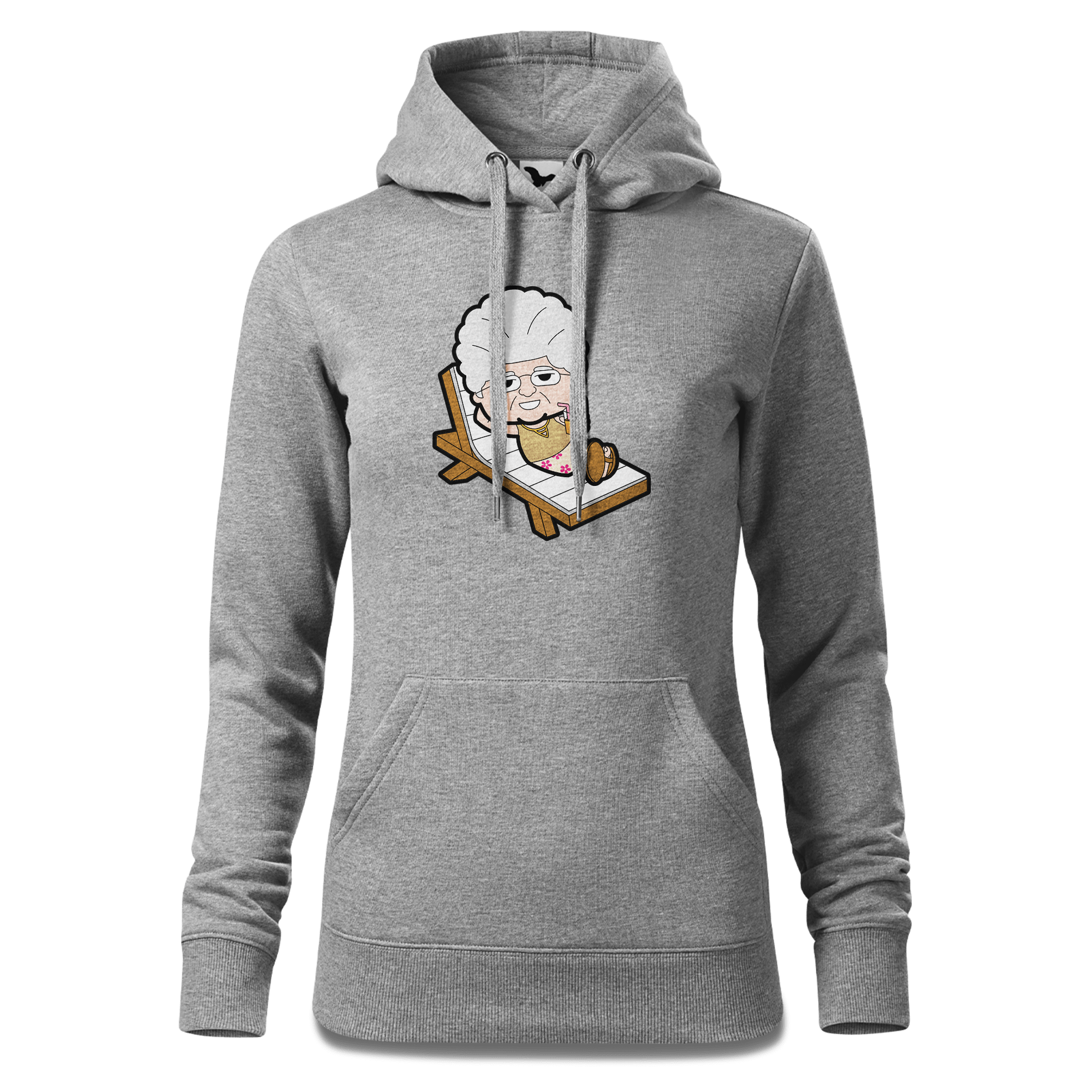 Die Oid Sinzerin Summer Edition Sweatshirt Hoody Damen Grau Meliert Kieling Front
