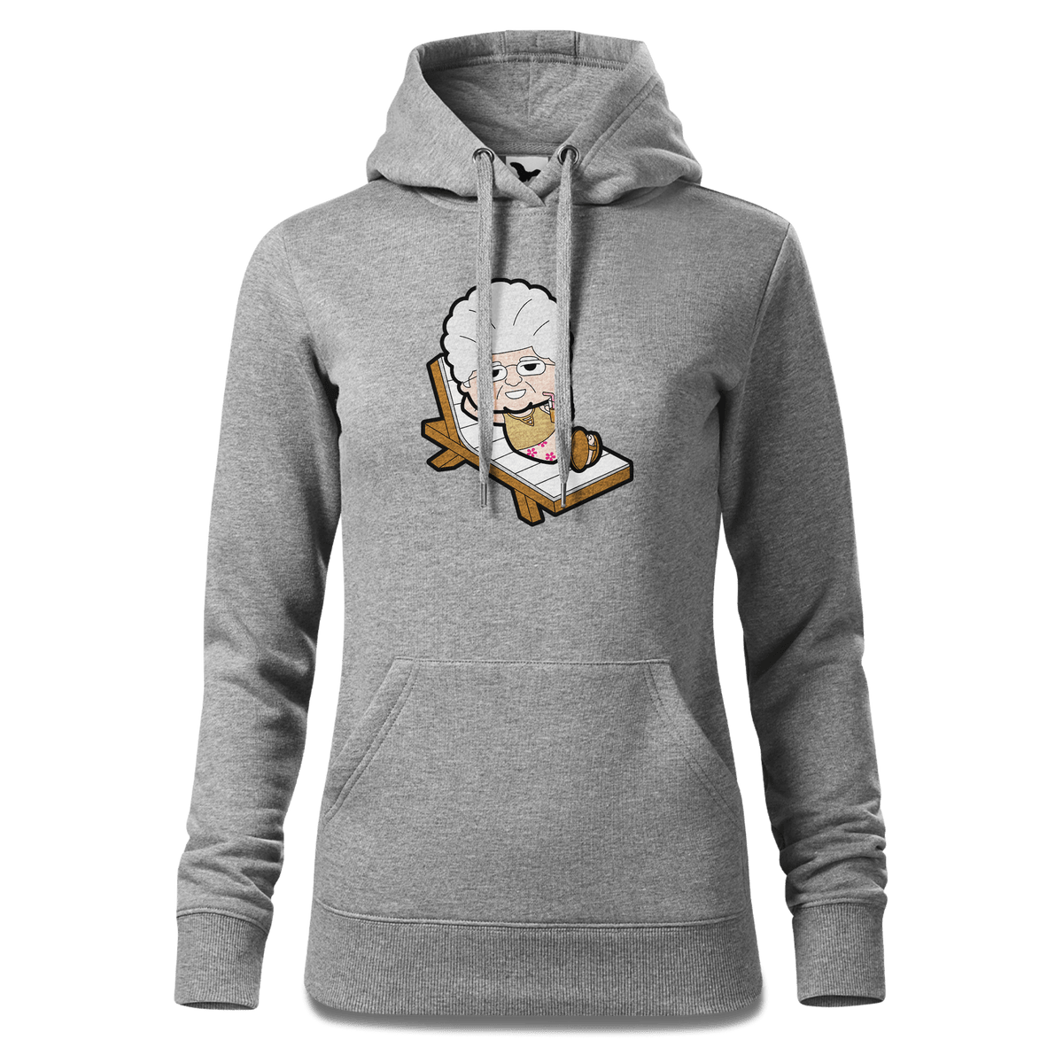 Die Oid Sinzerin Summer Edition Sweatshirt Hoody Damen Grau Meliert Kieling Front