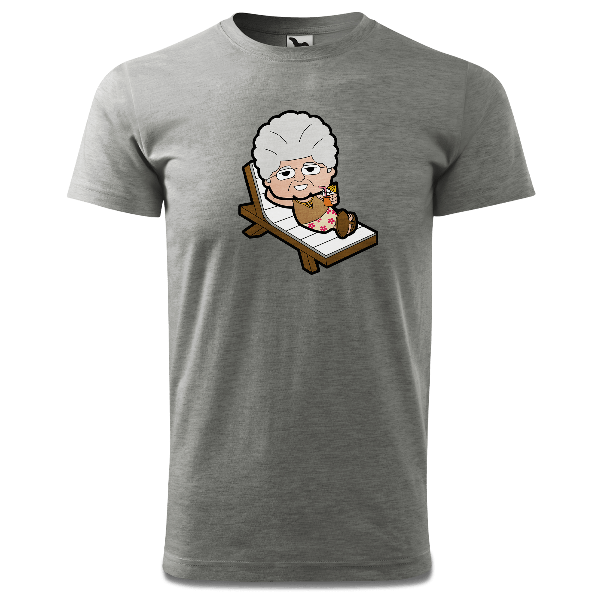 Die Oid Sinzerin Summer Edition T Shirt Herren Grau Meliert Hofau Front