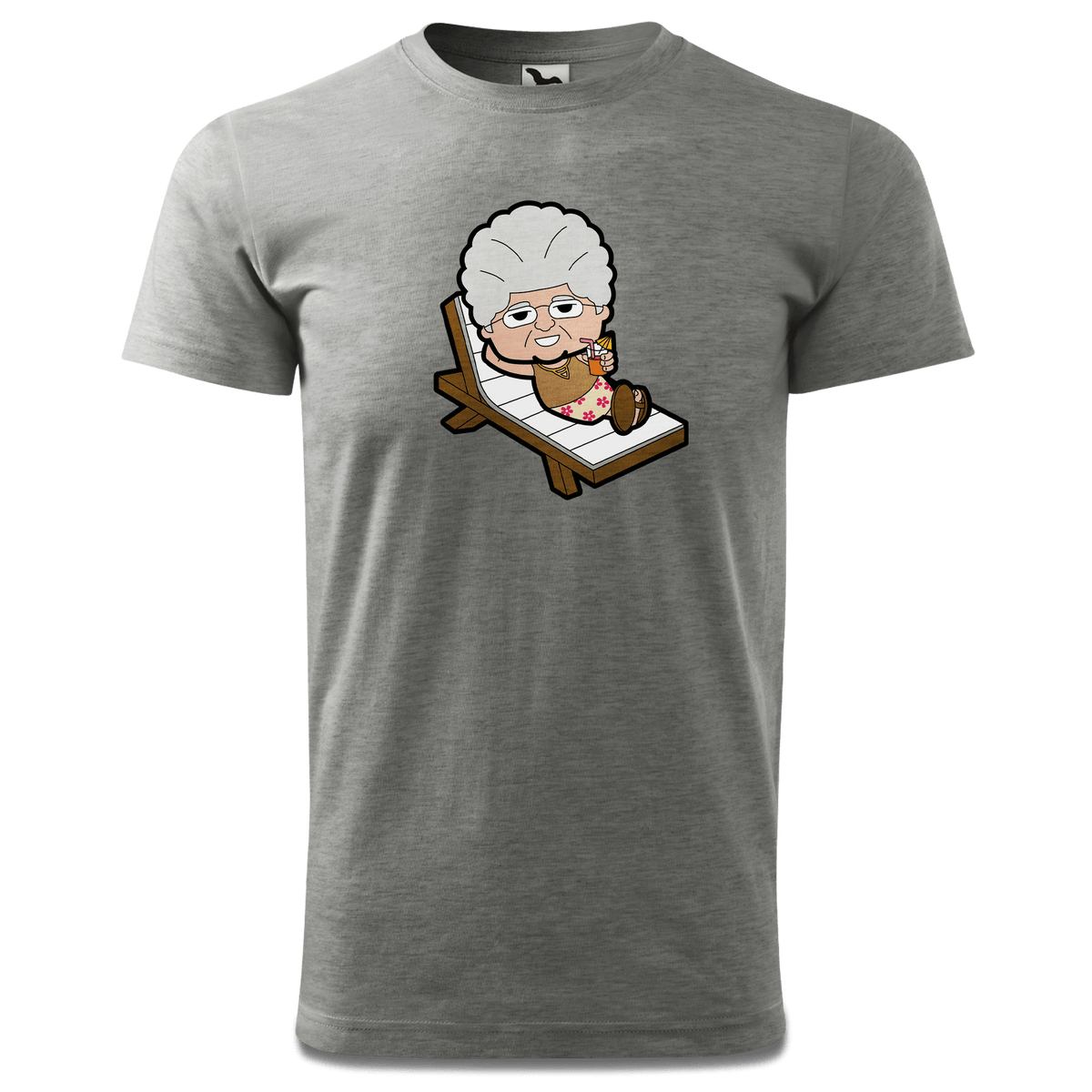 Die Oid Sinzerin Summer Edition T Shirt Herren Grau Meliert Hofau Front