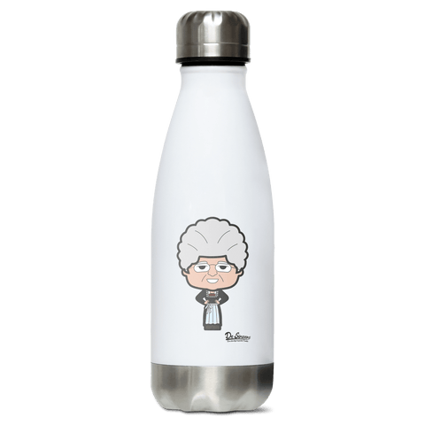 Die Oid Sinzerin Trachtenverein Edelstahl Thermoflasche 350ml Weiss Silber Kreuzspitze Front