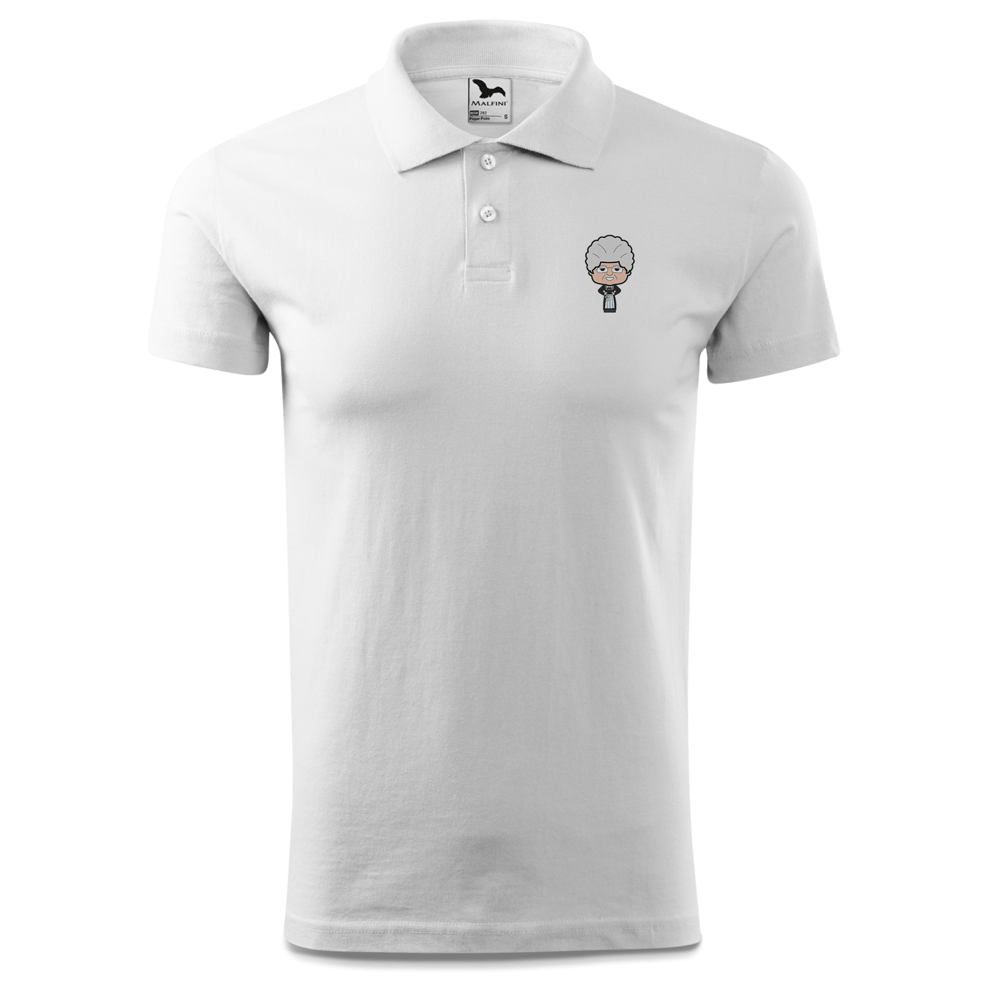 Die Oid Sinzerin Trachtenverein Polo Shirt Herren Weiss Murnau Front