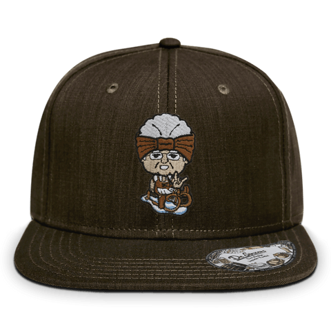 Die Oid Sinzerin Winter Edition Cap Erwachsene Braun Meliert Baierbach Front