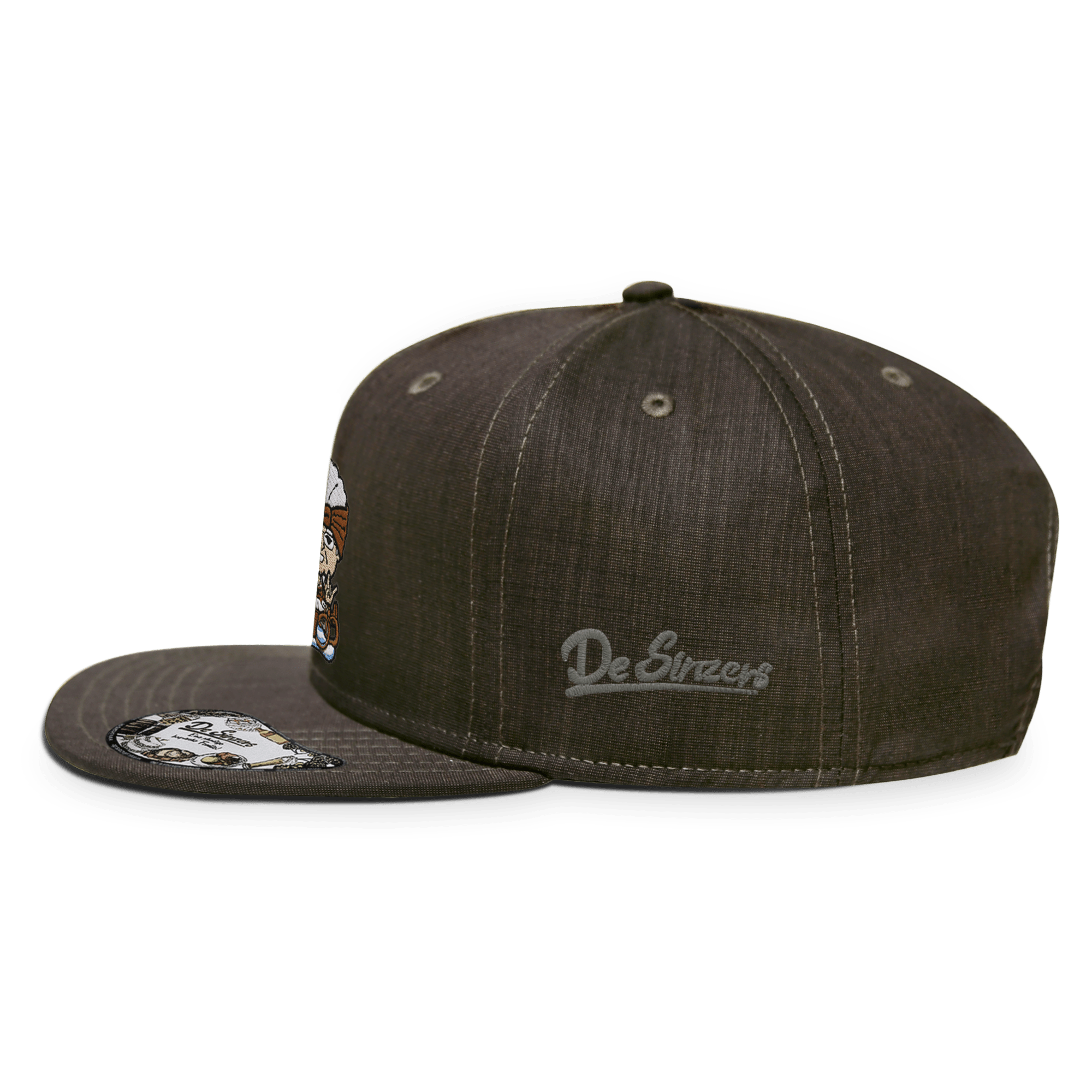 Die Oid Sinzerin Winter Edition Cap Erwachsene Braun Meliert Baierbach Side A