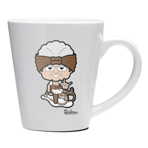 Die Oid Sinzerin Winter Edition Keramik Kaffeetasse 200ml Weiss Herzogstand Front