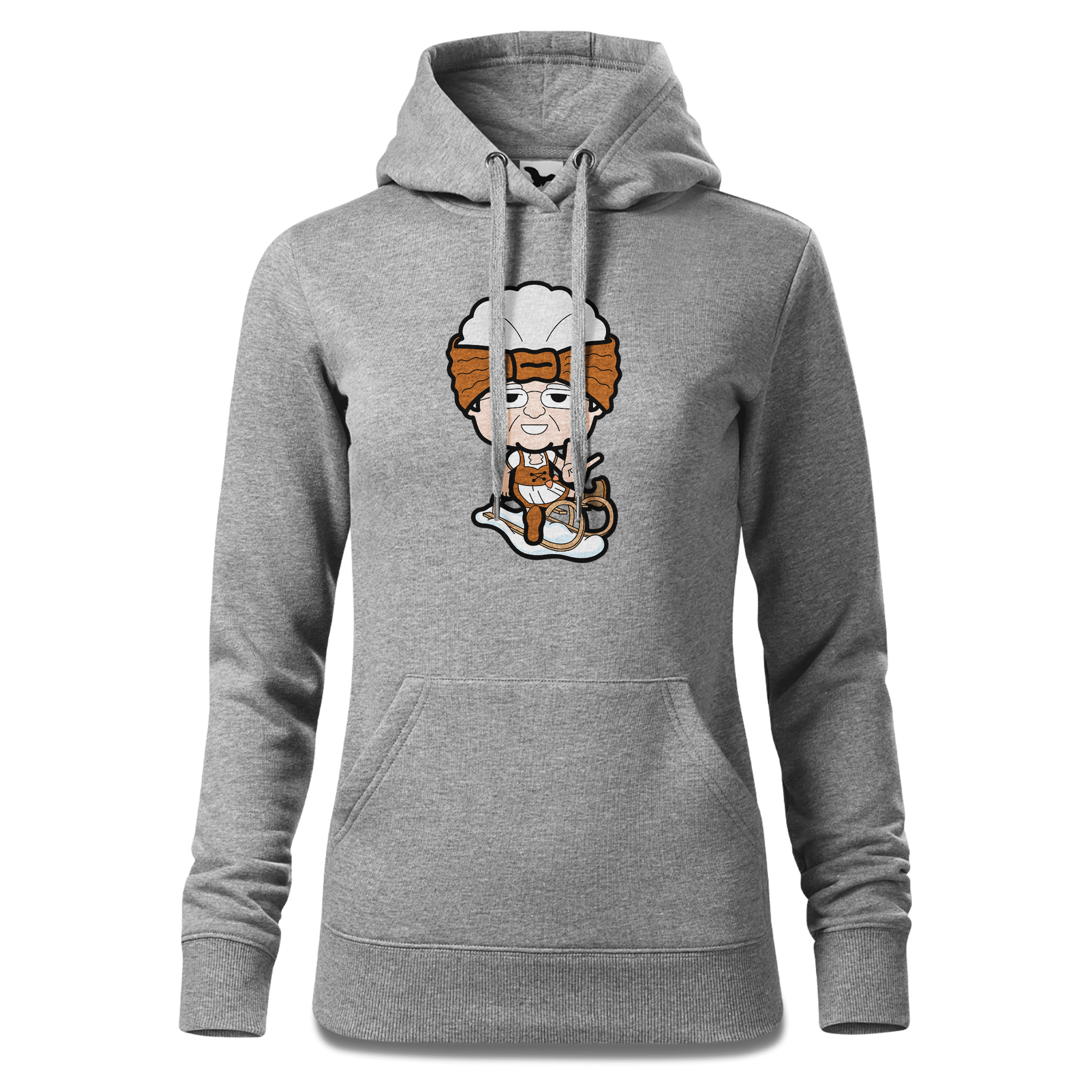 Die Oid Sinzerin Winter Edition Sweatshirt Hoody Damen Grau Meliert Kieling Front