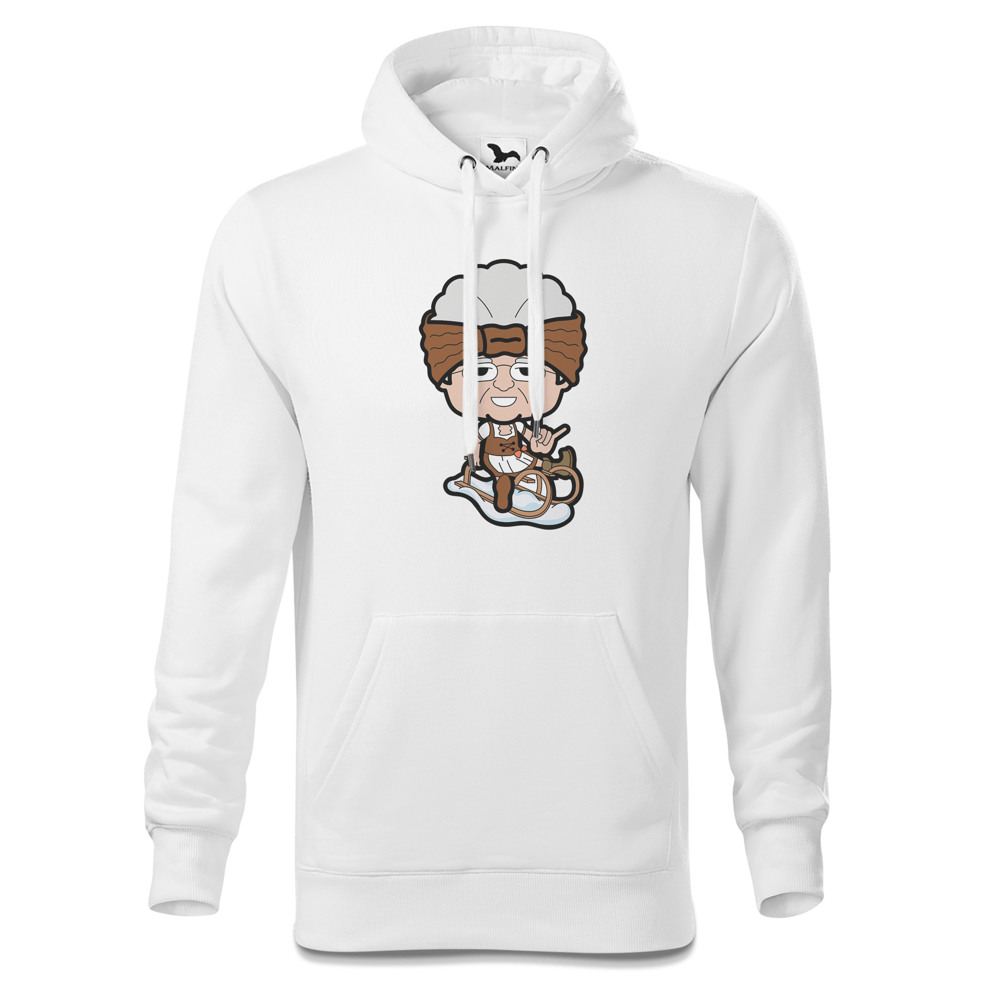 Die Oid Sinzerin Winter Edition Sweatshirt Hoody Herren Weiss Reikering Front