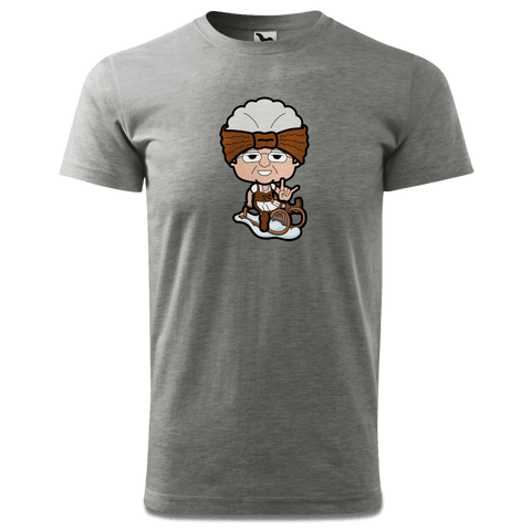 Die Oid Sinzerin Winter Edition T Shirt Herren Grau Meliert Hofau Front