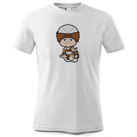 Die Oid Sinzerin Winter Edition T Shirt Kinder Weiss Seilbahnweg Front