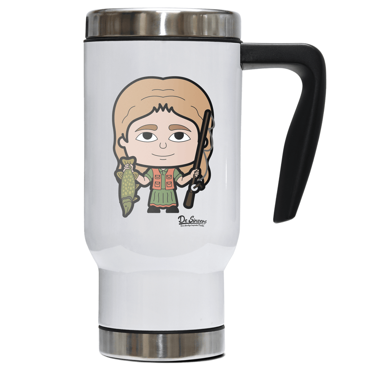Die Sinzerin Angler Edelstahl Thermobecher To Go 500ml Weiss Kindlwand Front