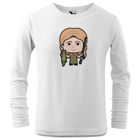 Die Sinzerin Angler Longsleeve Kinder Weiss Westerndorf Front