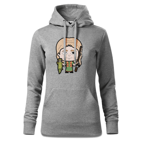 Die Sinzerin Angler Sweatshirt Hoody Damen Grau Meliert Kieling Front