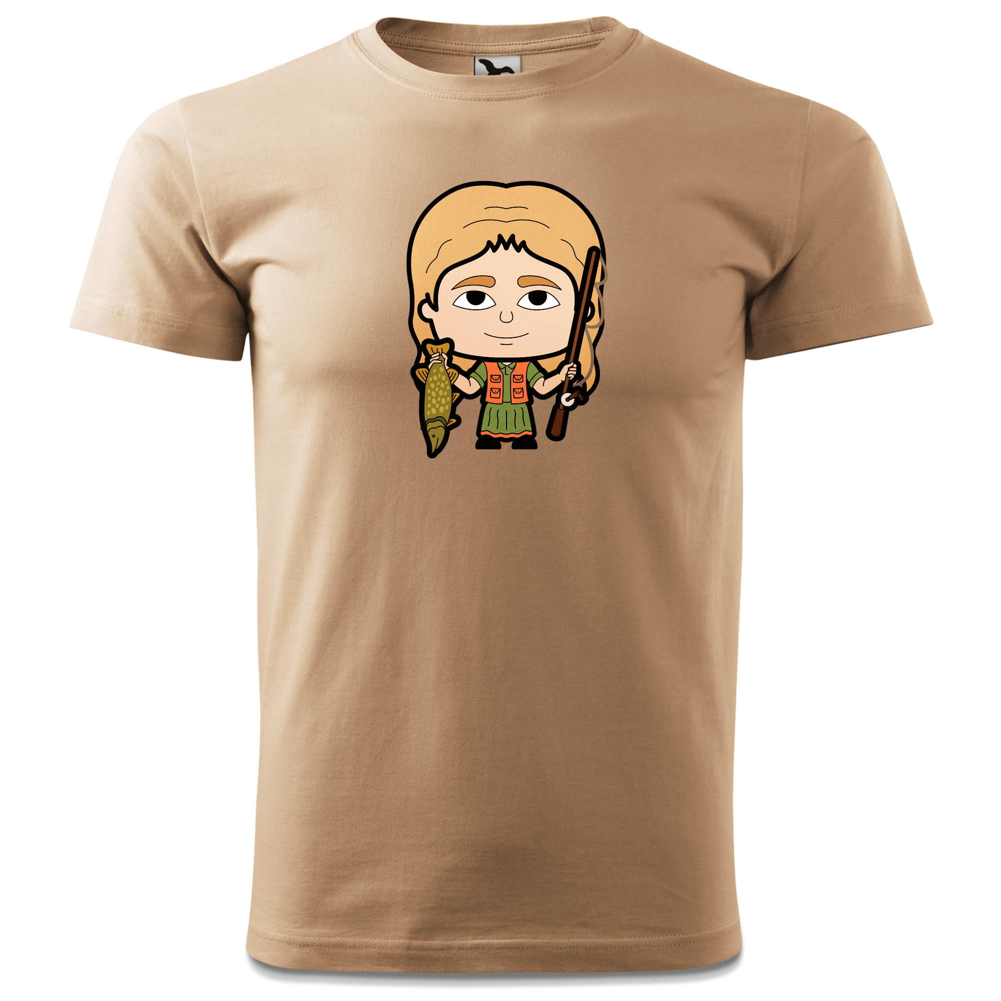 Die Sinzerin Angler T Shirt Herren Sand Hofmuehle Front