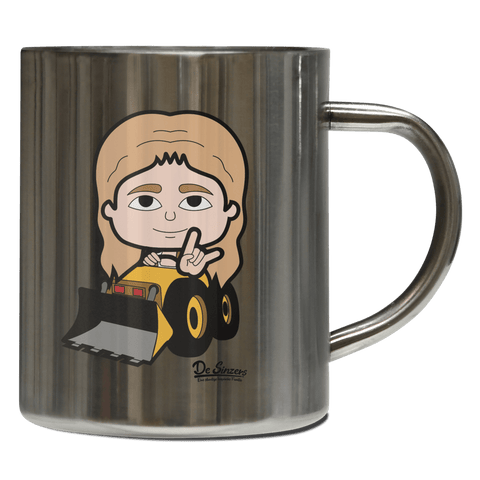 Die Sinzerin Baggerfahrer Edelstahl Kaffeetasse 400ml Grosser Arber Front