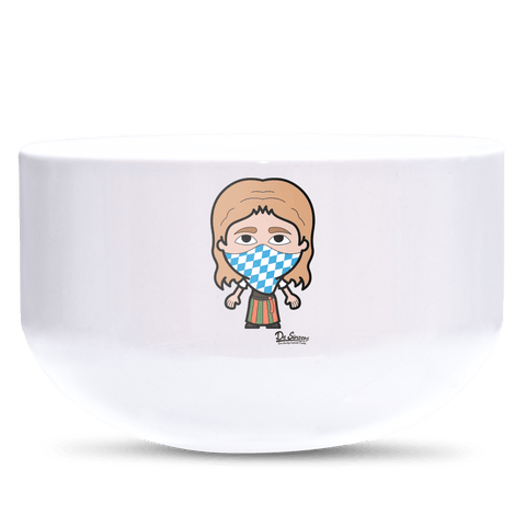 Die Sinzerin Bayrisches Mundtuch Keramik Mueslischale Weiss 600ml Staffelberg Front