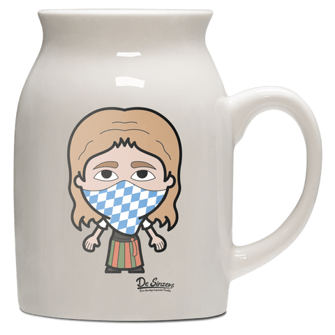 Die Sinzerin Bayrisches Mundtuch Milchkaennchen 320ml Altweiss Benediktenwand Front