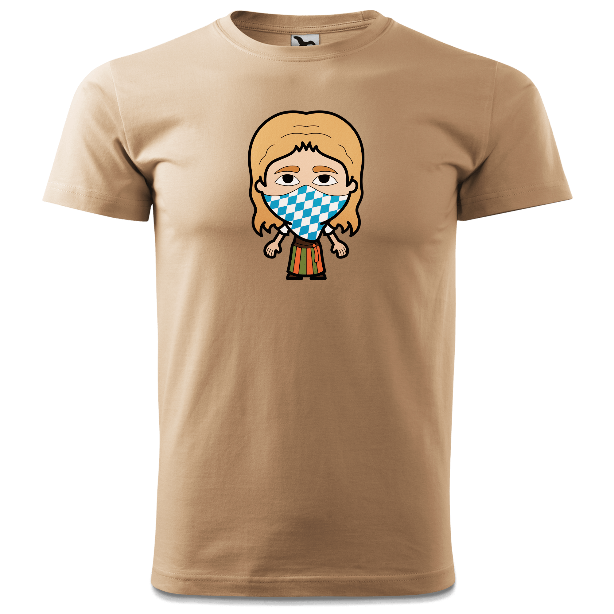 Die Sinzerin Bayrisches Mundtuch T Shirt Herren Sand Hofmuehle Front