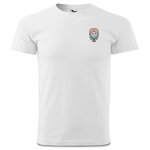 Die Sinzerin Bayrisches Mundtuch T Shirt Herren Weiss Landlmuehle Front