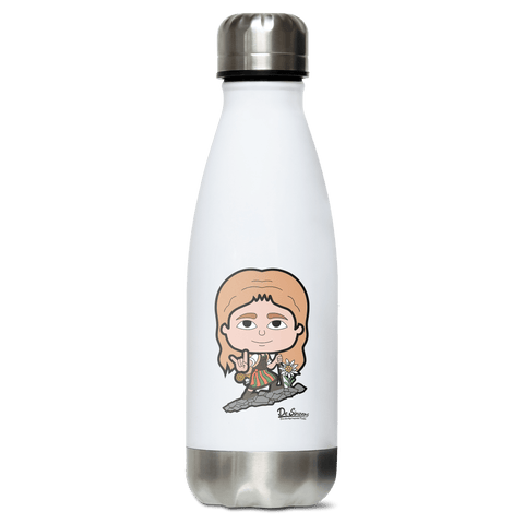 Die Sinzerin Bergsteiger Edelstahl Thermoflasche 350ml Weiss Silber Kreuzspitze Front