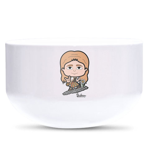 Die Sinzerin Bergsteiger Keramik Mueslischale Weiss 600ml Staffelberg Front