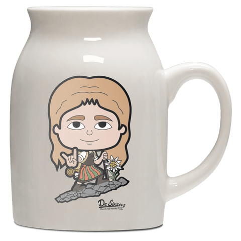 Die Sinzerin Bergsteiger Milchkaennchen 320ml Altweiss Benediktenwand Front