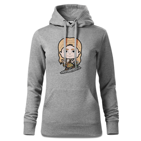 Die Sinzerin Bergsteiger Sweatshirt Hoody Damen Grau Meliert Kieling Front