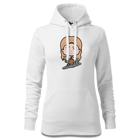 Die Sinzerin Bergsteiger Sweatshirt Hoody Damen Weiss Eckenholz Front