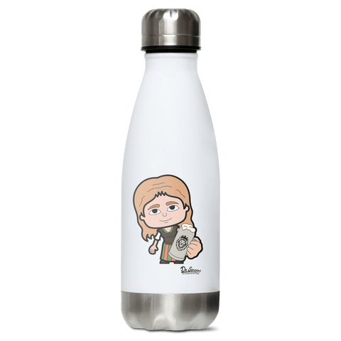 Die Sinzerin Bier Edelstahl Thermoflasche 350ml Weiss Silber Kreuzspitze Front