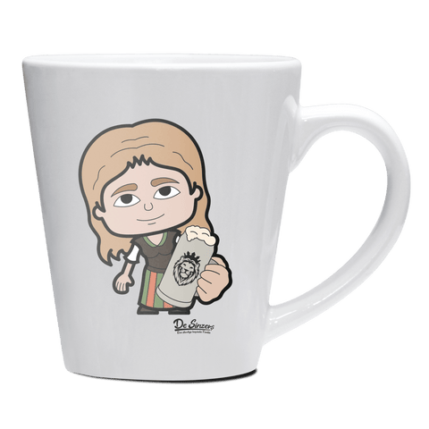 Die Sinzerin Bier Keramik Kaffeetasse 200ml Weiss Herzogstand Front