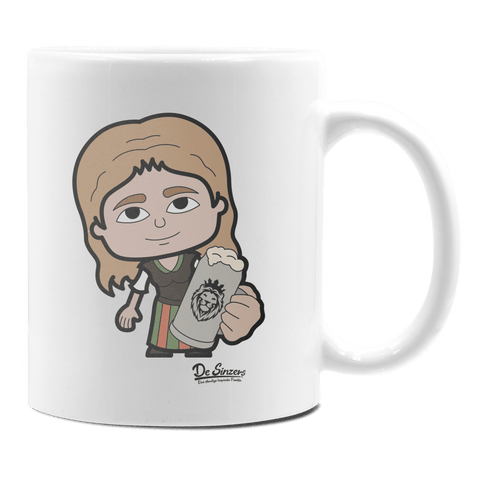 Die Sinzerin Bier Keramik Kaffeetasse 330ml Weiss Rampoldplatte Front