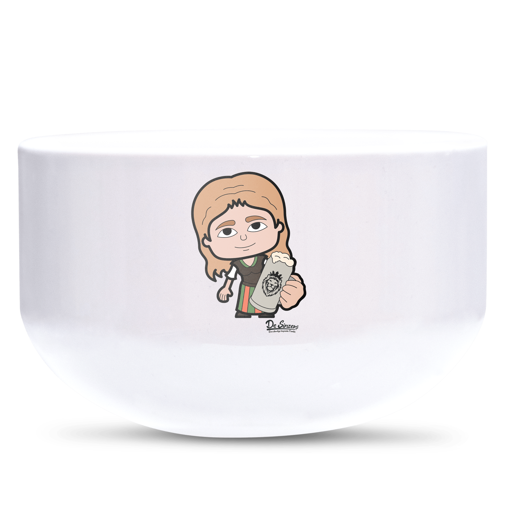 Die Sinzerin Bier Keramik Mueslischale Weiss 600ml Staffelberg Front