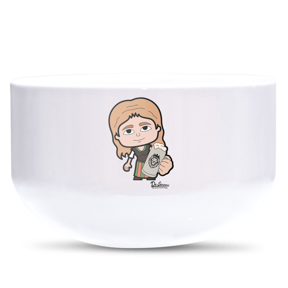 Die Sinzerin Bier Keramik Mueslischale Weiss 600ml Staffelberg Front