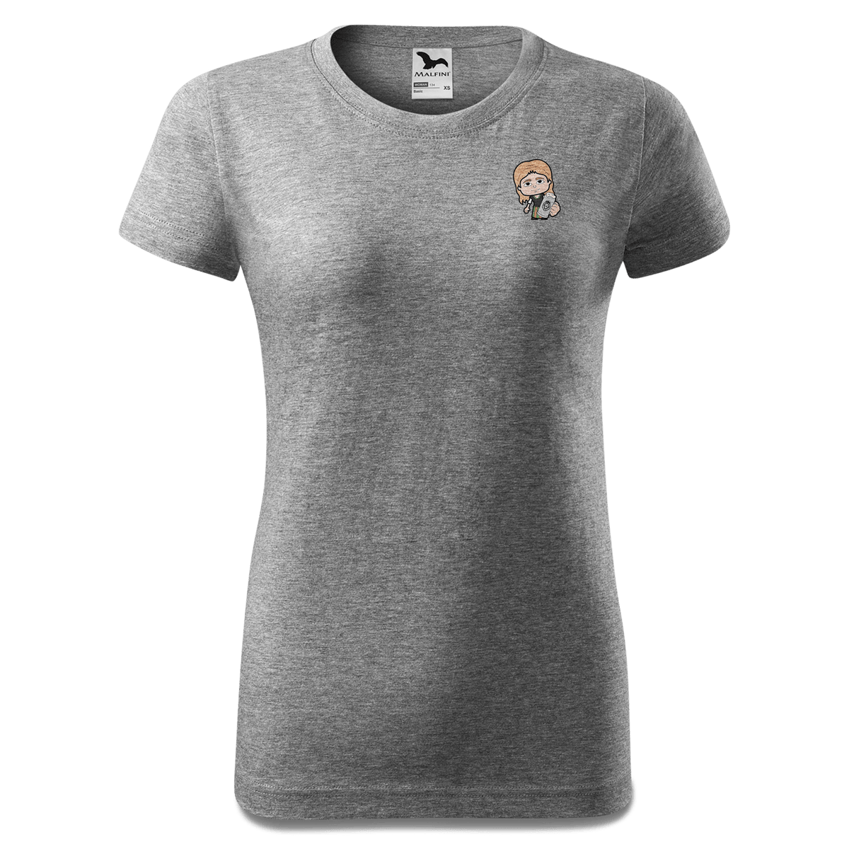 Die Sinzerin Bier T Shirt Damen Grau Meliert Eichbichl Front