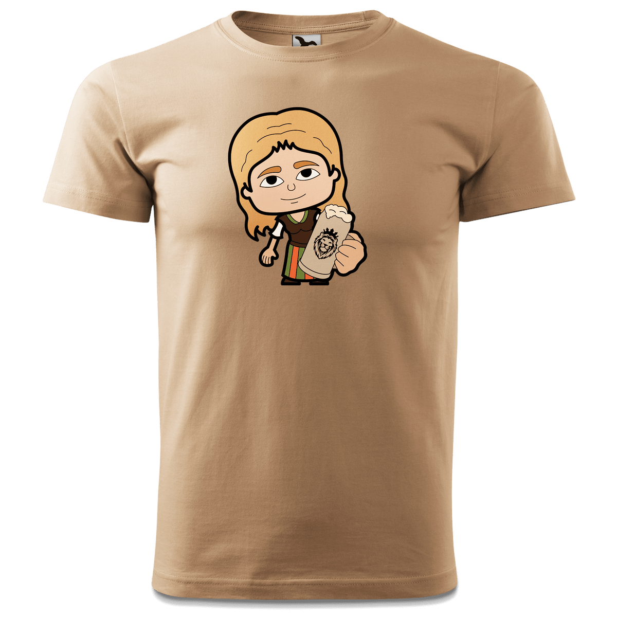 Die Sinzerin Bier T Shirt Herren Sand Hofmuehle Front