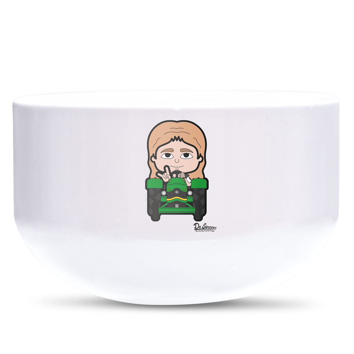 Die Sinzerin Bulldog Keramik Mueslischale Weiss 600ml Staffelberg Front