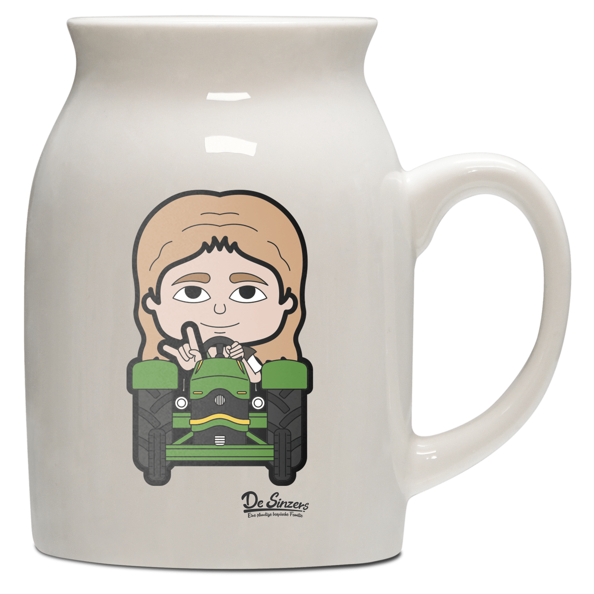 Die Sinzerin Bulldog Milchkaennchen 320ml Altweiss Benediktenwand Front