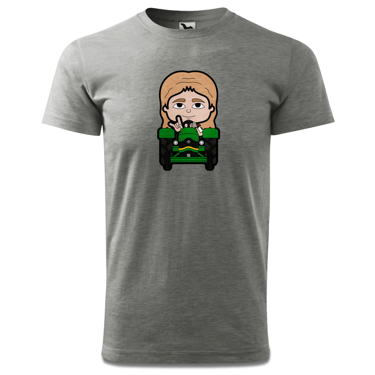 Die Sinzerin Bulldog T Shirt Herren Grau Meliert Hofau Front