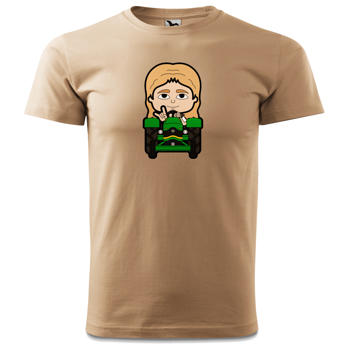 Die Sinzerin Bulldog T Shirt Herren Sand Hofmuehle Front
